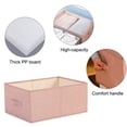 thumbnail image 3 of Caja de almacenamiento plegable del guardarropa del edredón de la ropa del acabado de tela de la cubierta del tirón, 3 of 5