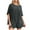 01-Dark Gray summer outfits for women, variant on Xdegoge Women's Summer 2 Piece Outfits 2025 Ruffle Short Sleeve Tops and Shorts Casual Loose Oversized T-Shirts Lounge Sets Ladies' Loose Matching Sets Loungewear Fashion Clothes Conjunto Mujer