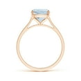 thumbnail image 2 of Angara Natural 2.45 Ct. Aquamarine Fashion Ring in 14K Rose Gold for Women (Ring Size: 3), 2 of 9