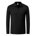 thumbnail image 3 of Playera Larga Moda Casual Para Hombre Color Sólido Tipo Polo, 3 of 8