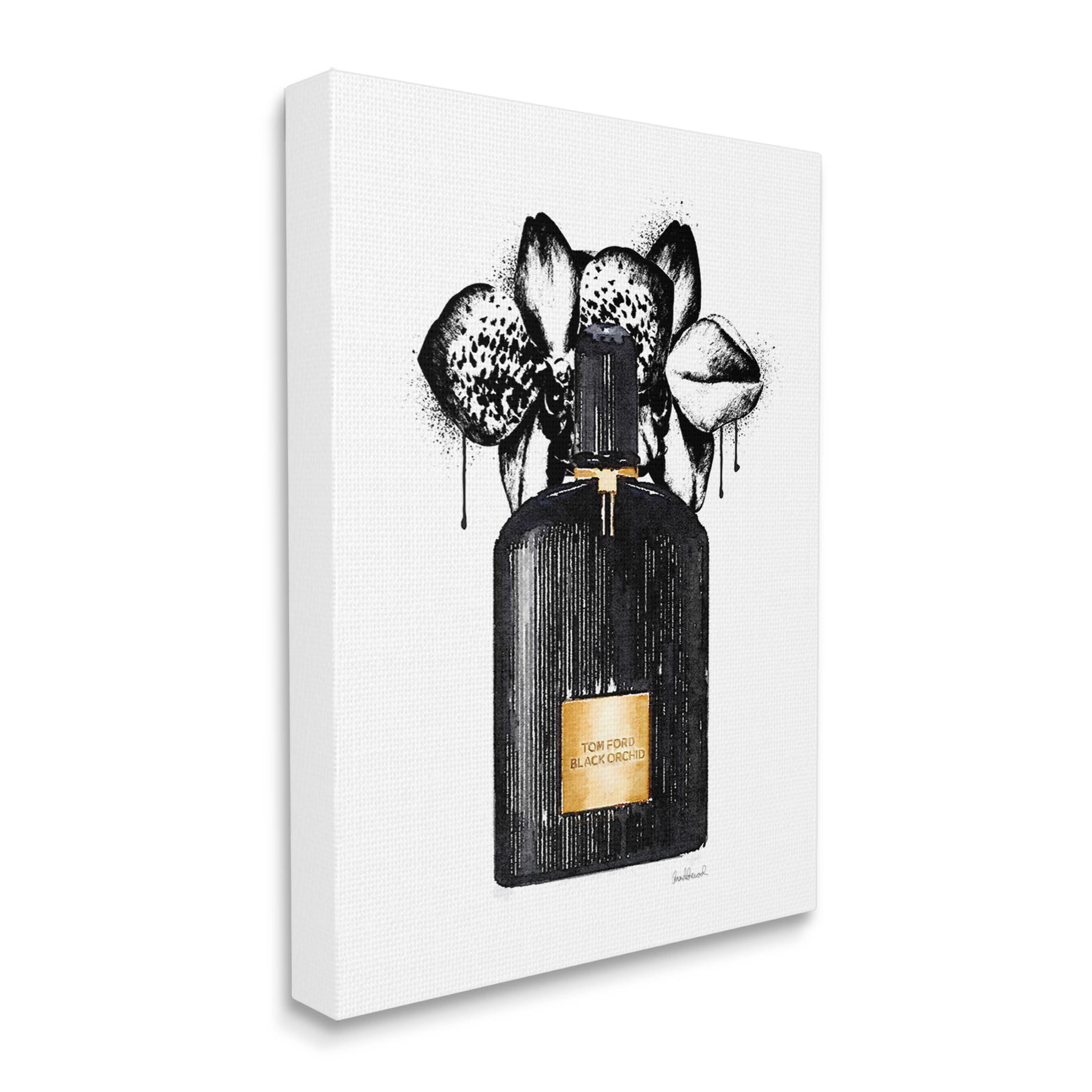 Glam Perfume Urban Drip Beauty & Fashion Graphic Art Gallery Wrapped Canvas Print Wall Art