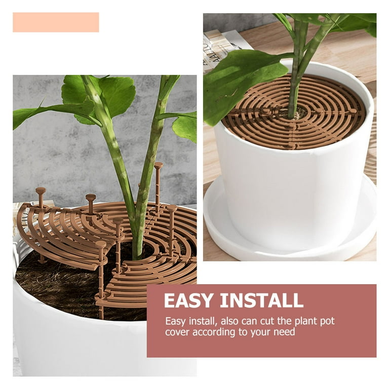 2 Pcs Grid Flower Pot Cover Plant Protectors Animals Soil Indoor Pots Plants Net Baby