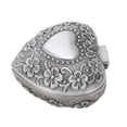 thumbnail image 1 of Joyero en forma de corazón, patrón de tallado de Flor Retro, joyero de Metal en forma de corazón para decoración de almacenamiento de joyas, 1 of 12