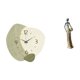 thumbnail image 1 of Reloj de pared silencioso, reloj de pared nórdico, figura de escritorio, figura africana, material de resina, adecuado para oficina, sala de estar, do, 1 of 8