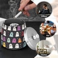 thumbnail image 4 of Yayeee Ashtray with Lid for Cigarette Smokeless Stainless Steel Home Ash Holder, Colorful Halloween Ghost, 4 of 7