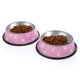 thumbnail image 5 of Savori Bling Dog Bowls Rosa 640Ml Hecho A Mano Con Diamantes De Imitación Bling Cuencos Para Mascotas De Acero Inoxidable Alimentador De Agua Doble Para Cachorros, Gatos Y Perros - Juego De 2, 5 of 5