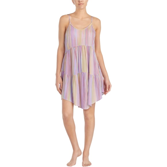Layla Womens sin mangas corto Chemise Sundress, multicolor, mediano