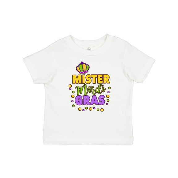 Inktastic Mister Mardi Gras with Crown and Dots Boys Baby T-Shirt