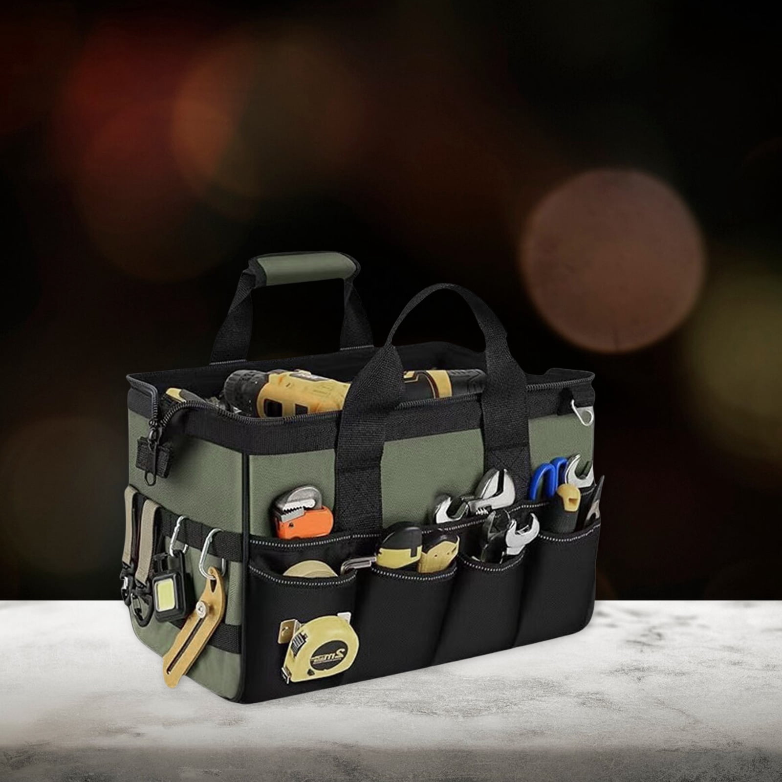 12/15inch Oxford Cloth Tool Bag Maintenance Storage Bag for Easy Organization Transport Tool Workshops Homes Electrician