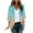 Light Blue#02, variant on FAFWYP Women's Floral Print Boho Chiffon Cardigan 3/4 Sleeve Open Front Lightweight Draped Kimono Cardigan Summer Beach Cover Up Casual Blouse Tops