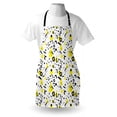 thumbnail image 3 of Black and Yellow Apron Primitive Patterns of Minimalism 80's 90's Years Memphis Style, Unisex Kitchen Bib Apron with Adjustable Neck for Cooking Baking Gardening, Black Yellow White, by Ambesonne, 3 of 3