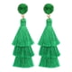 thumbnail image 1 of Pendientes para mujer colgantes, coloridos pendientes de borlas en capas estilo bohemio ¡Deje que sus accesorios hablen por sí mismos!, 1 of 5