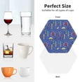 thumbnail image 7 of Bingfone Vintage New-York City Leather Drinks Coasters with Set of 6,Suitable for Home Kitchen,Coffee Cup Coasters Home Gift, 7 of 7