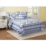Day By Day Hildy Blue 7pc Quilt Set