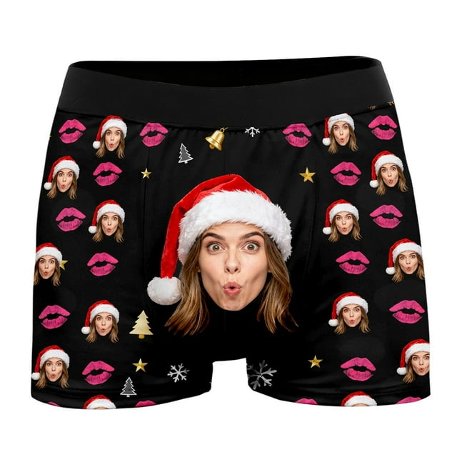 Red briefs for men Customized Shaped Four Cornered Pants As Personalized And Interesting Photo Themed Underwear For Men