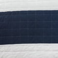 thumbnail image 4 of Lush Decor New Berlin Stripe Quilt Navy/White 3Pc Set King, 4 of 5