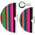 thumbnail image 3 of GZHJMY Mexican Serape Blanket Stripes Colorful Christmas Tree Skirt 36" Large Christmas Tree Mat Xmas Holiday Home Party Decor, 3 of 6