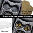 thumbnail image 4 of Car Coasters 2 Pack Stone Car Cup Holder Panda Sunflowers Absorbent Drink Car Coaster Ceramic Set Small 2.56 inch Cup Coasters, 4 of 6