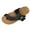 Black, variant on Women's Thong Slide Sandals Cork Footbed Open Toe Slip on Slippers Comfort Flip Flops Shoes