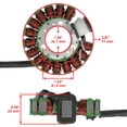 thumbnail image 4 of Caltric Redresseur de Stator et Régulateur Compatible avec Yamaha Tw200 Tw-200 Trailway 200 2001-2014 2015, 4 of 4