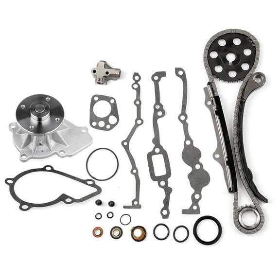 SCITOO TK3005 WP150-1400 Engine Timing Chain Kit Sets With Water Pump Replaces for Nissan Pickup D21 240SX 2.4L 1989-1997