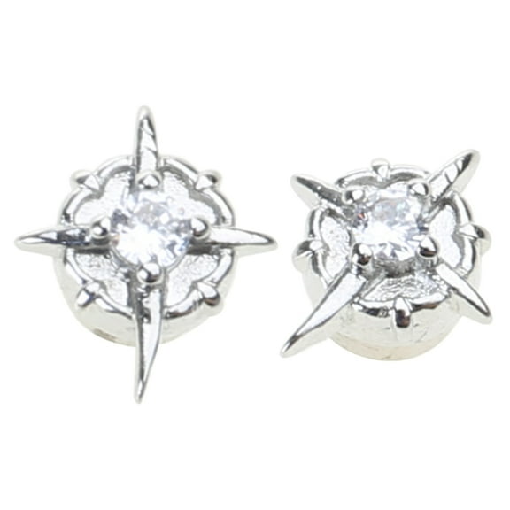 YIEMEEN Non Piercing Magnetic Stud Earring Stainless Steel Polaris Star Ear Clip for Men