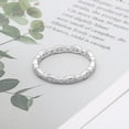 thumbnail image 7 of Eternity Wedding Band Ring Set Sterling Silver Cz Womens Ginger Lyne Collection, 7 of 7