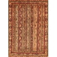thumbnail image 1 of Ahgly Company Indoor Rectangle Abstract Orange Modern Area Rugs, 6' x 9', 1 of 4