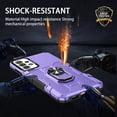 thumbnail image 2 of YEYKX Case for Samsung Galaxy S21 Plus 5G, Ring Holder Kickstand Anti-Fingerprint Non-slip Anti-Drop Heavy Duty Defender Rugged Case Cover for Samsung S21 Plus 5G Phone 6.7 inches,Purple, 2 of 10