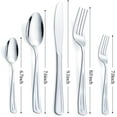 thumbnail image 3 of GEREMF-20-Piece Silverware Set for 4, Stainless Steel Flatware Cutlery Set for 4, include Fork, Knife and Spoon Set, Mirror Finished, 3 of 4