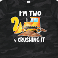 thumbnail image 4 of Inktastic I'm 2 and Crushing It Construction 2nd Birthday Boys or Girls Toddler T-Shirt, 4 of 5