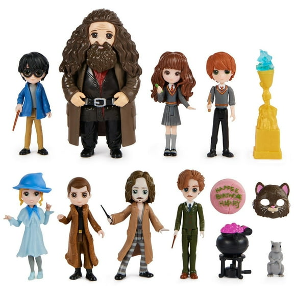 Wizarding World Harry Potter, Magical Minis, Coffret 100e Anniversaire WB Moments des films, avec 8 figurines et 5 accessoires, jouets pour enfants à partir de 6 ans