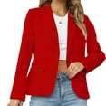 thumbnail image 5 of Womens Casual Blazers Long Sleeve Lapel Button Slim Work Office Blazer Jacket, 5 of 7