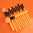 thumbnail image 4 of Kit De Neón Moda De 12 Piezas - Incluye Cepillos Para Rostro Y Ojos (Naranja), 4 of 4
