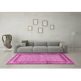 thumbnail image 3 of Ahgly Company Indoor Square Persian Pink Traditional Area Rugs, 6' Square, 3 of 4