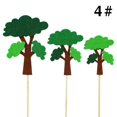 thumbnail image 2 of Coxeer Cake Topper Set Felt Plant Cute Cake Pick Cupcake Decoration Stick for Birthday, 2 of 10