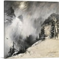 thumbnail image 1 of ARTCANVAS The Falling Flakes Canvas Art Print by Thomas Moran - Size: 26" x 26" (0.75" Deep), 1 of 9