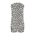 thumbnail image 5 of Ensembles d'Été 2 Pcs pour Femmes, Col Rond, Manches Courtes, Ensemble de Pyjamas Confortables pour la Maison, Ensemble de Sport, Ensembles d'Entraînement pour Femmes en Liquidation, 5 of 5
