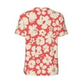 thumbnail image 2 of Daiia Beige Flowers Mens Baseball Jersey Button Down Shirts Short Sleeve Sports Uniforms-Small, 2 of 9