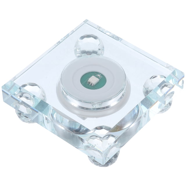 COMPUKAS Base Luminosa LED Para Exhibir En Vidrio Y Cristal Con Decorativo Delicado