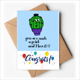 thumbnail image 1 of Eres un imbécil de cactus Sobre de la Carta de felicitación de la tarjeta de matrimonio, 1 of 4