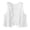 White, variant on Women Hollowout Knit Crochet Waistcoat Cropped Cardigan Ethnic Geometric Pattern Sleeveless Open Front Sweater Vest