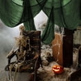 thumbnail image 4 of PYURTEP Halloween Creepy Cloth, Green Large Size Halloween Spooky Cloth, Windows Doorways Cover Gauze for Horror Themed Party Decorations, 4 of 5