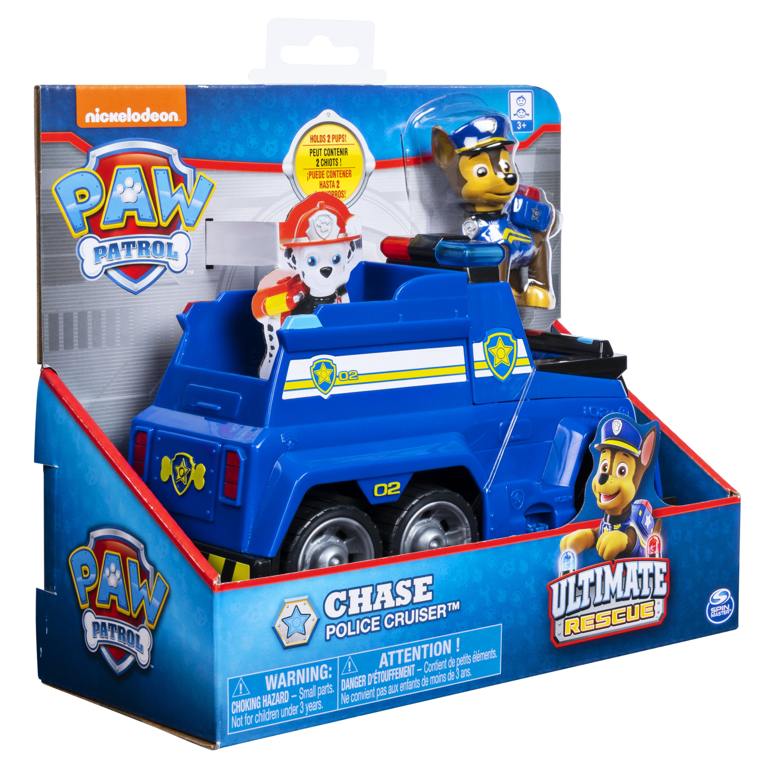 PAW Ultimate Rescue - Chase?s Ultimate Rescue Police Cruiser with Lifting Seat and Fold-out Barricade, for Ages 3 and Up - Walmart.com