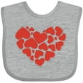 thumbnail image 3 of Inktastic Love, Romance, Hearts, Valentine - Red Girls Baby Bib, 3 of 4
