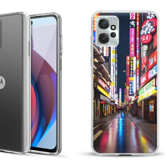 OneToughShield ® Compatible with Motorola Moto G Power 5G 2023 Fashion Phone Case - Neon Street