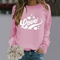 thumbnail image 2 of Sweatshirt for Women Perfect For Daily Wear or Loungewear! The Best Choice for Valentine's DayXL Pink Valentine's Day Sweatshirt, 2 of 6