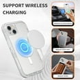 thumbnail image 6 of For iPhone 15 Plus Transparent Phone Case Compatible with MagSafe, Triple Layer Magnetic Charging Case, Heavy Duty Shockproof and Drop-Proof Phone Case, Crystal Clear, 6 of 6