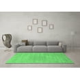 thumbnail image 3 of Ahgly Company Indoor Rectangle Solid Emerald Green Modern Area Rugs, 7' x 9', 3 of 4
