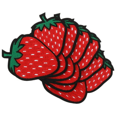 PTOOTP 6Pcs Fruit Iron on Transfers Patch for Jackets and Coats Watermelon Red DIY Decoration